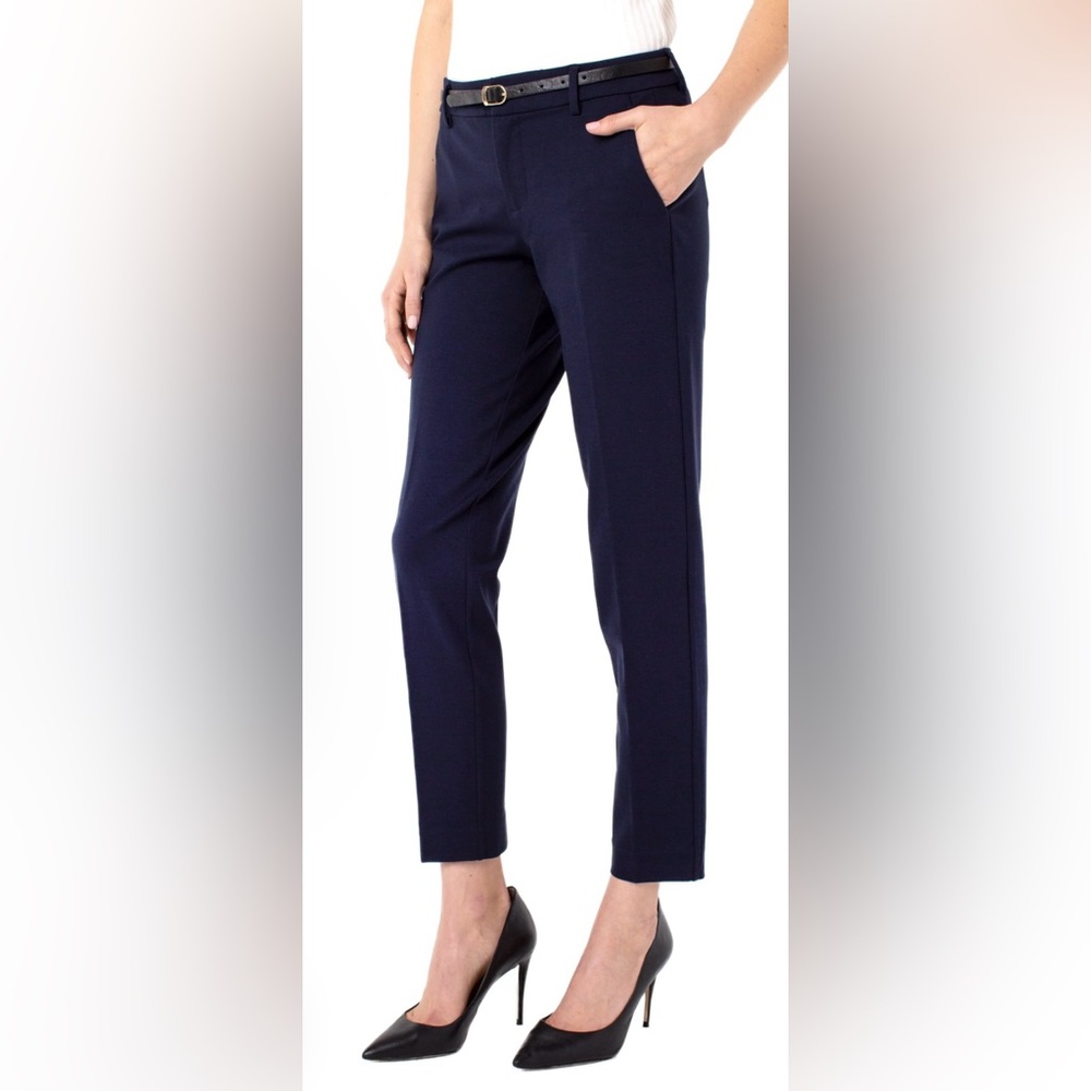 Navy Liverpool Kelsey Knit Trouser size 12
